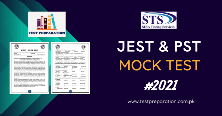 JST PST Mock Test with Answer Key - Test Preparation Online